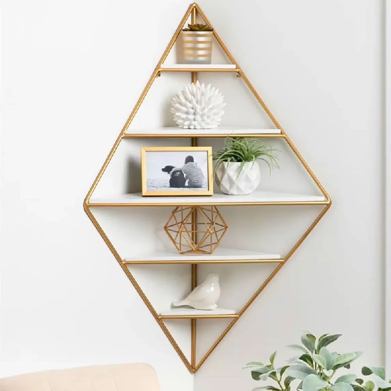 Modern Corner Wall Shelves Triangle Floating