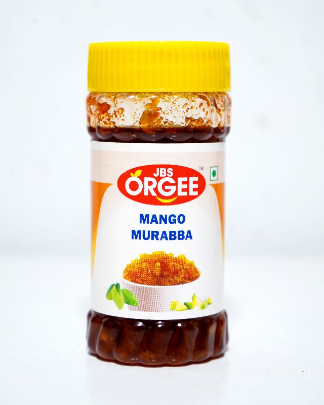 JBS Orgee Mango Murabba, for Human Consumption, Packaging Type : Plastic Bottle
