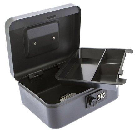 Steel Cash Box, Color : Black