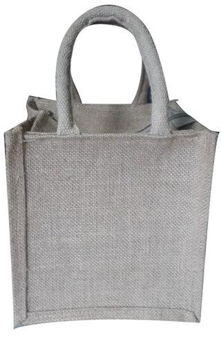 Loop Handle Plain Jute Bag, Size : 12 X 10 X 7 cm