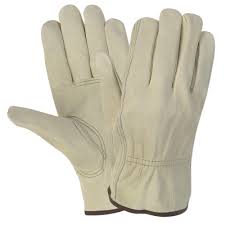 Radx Plain Leather Safety Gloves, Size : Standard