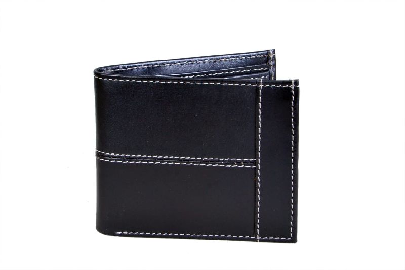 Mens Black Leather Wallet