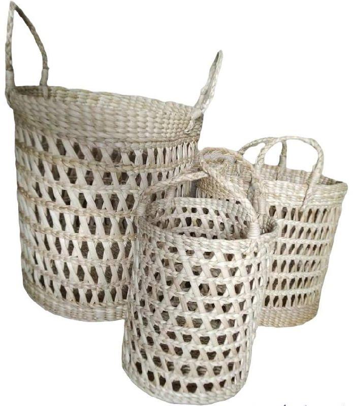 Straw Handled Basket