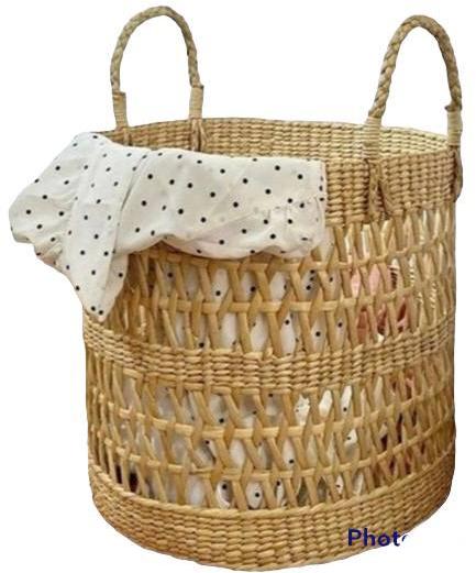 Straw Laundry Basket