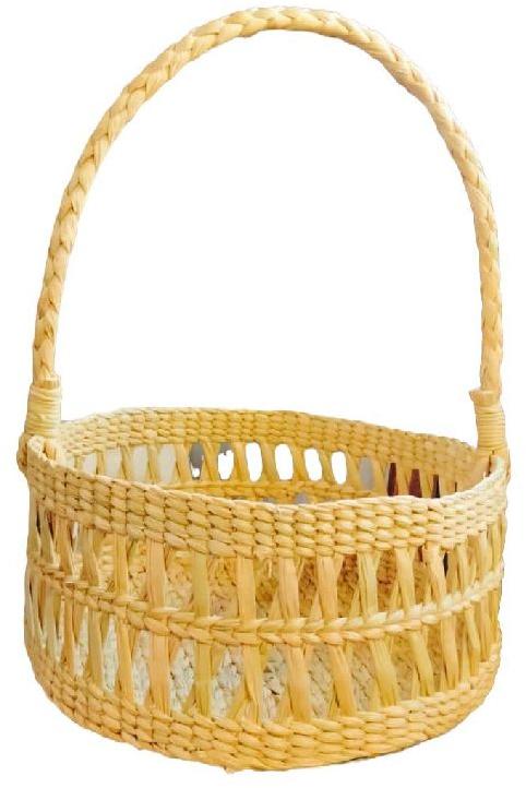 Straw Round Basket