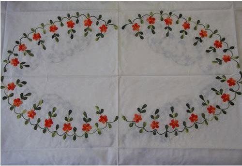 Hand Embroidered Table Cover