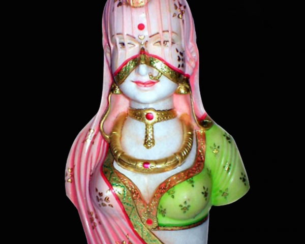 Polished Marble Bani Thani Statue, for Dust Resistance, Shiny, Size : Standard