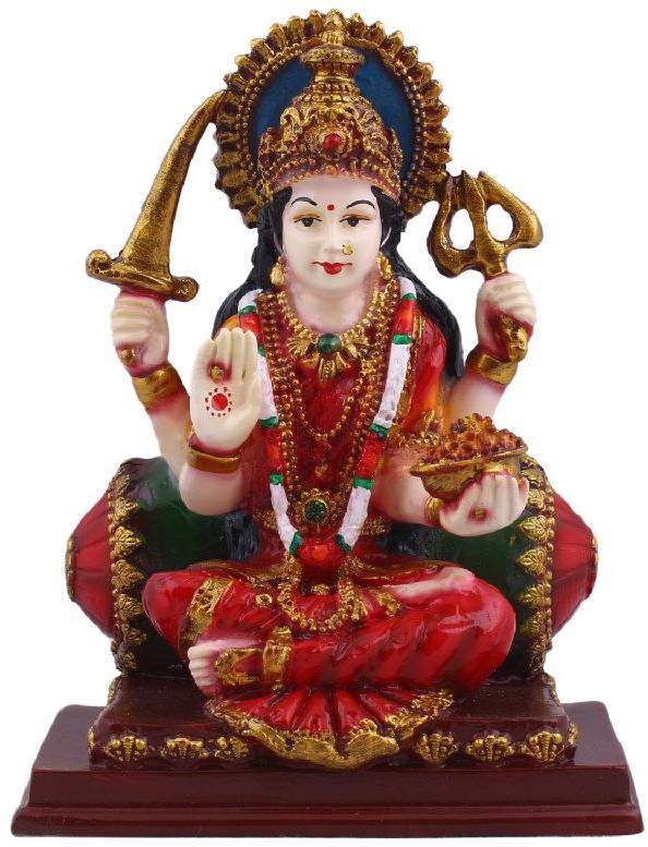 Marble Santoshi Mata Statue, for Worship, Temple, Pattern : Printed, Carved