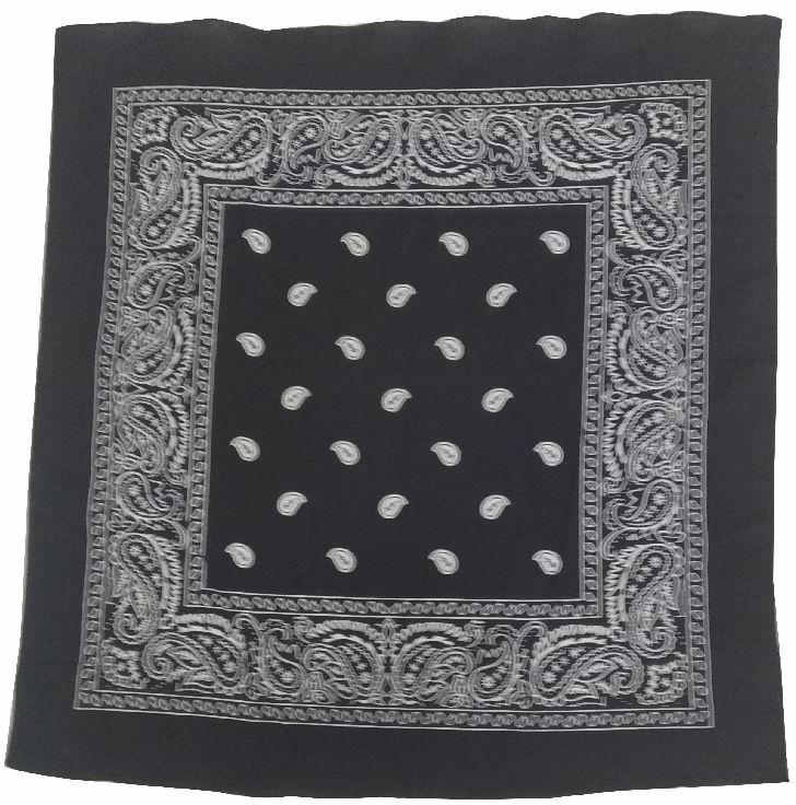 Cotton paisley bandana, for Hair Tie, Size : 50x50