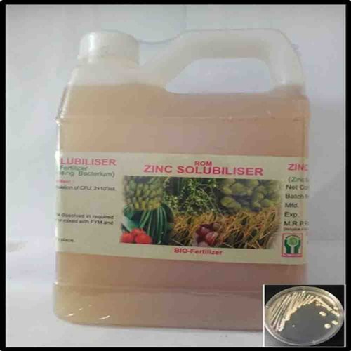 ROM Zinc Solubliser Liquid Biofertilizer, Packaging Type : Can/Drum