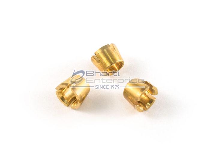 Round Coated Brass Transmission Fittings, Color : Golden