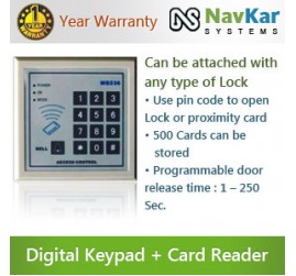 Door Access Control System with Digital Keypad + RFID Card Reader NS-MG-236B