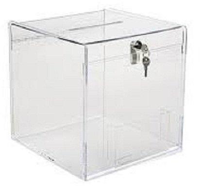 Matrix Acrylic donation box, Color : multi Color