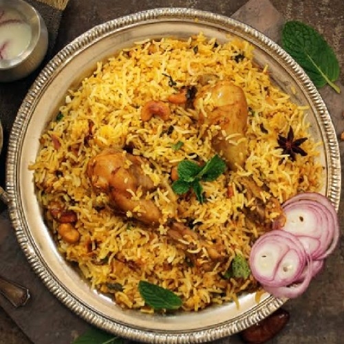 Chicken Pepper Dum Biriyani, for Human Consumption, Color : Reddish