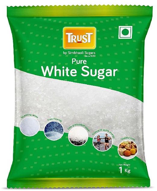 Natural Trust Pure White Sugar, for Drinks, Ice Cream, Sweets, Tea, Packaging Size : 1kg