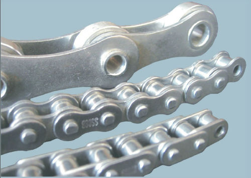 Mild Steel Conveyor Chain, Color : Silver