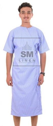 Plain Patient Gown, Color : Light Blue