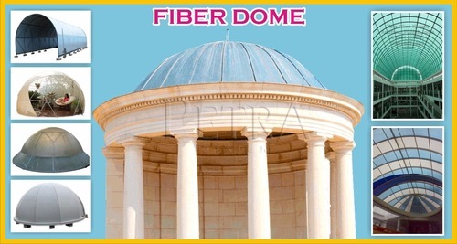 Round Hexgon Fibre Fiber Dome, Size : 25 feet
