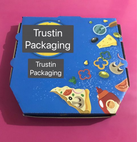 Paper Printed Pizza Packaging Box, Size : Standard