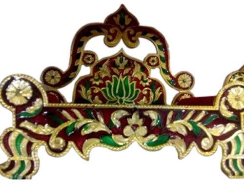 Wooden Meenakari Singhasan