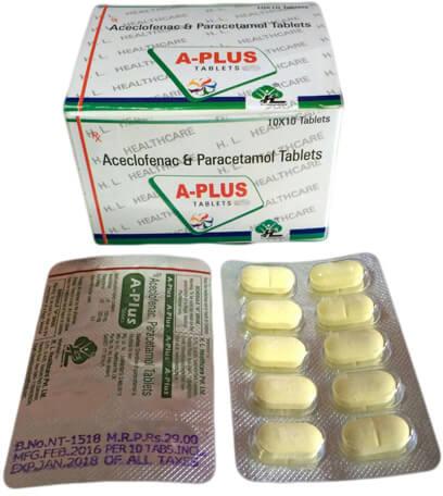 Aceclofenac Paracetamol tablets