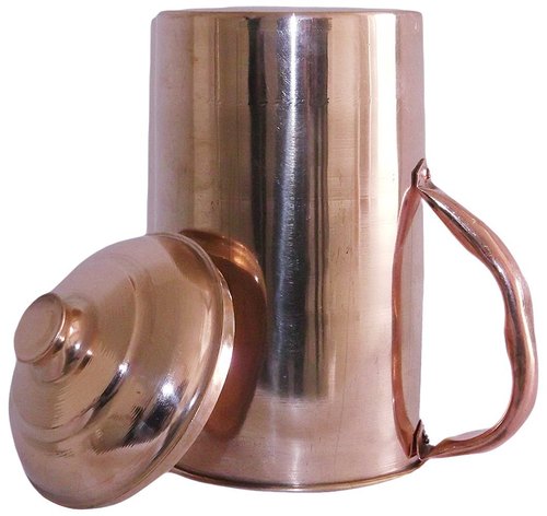 Cylindrical Copper Jug