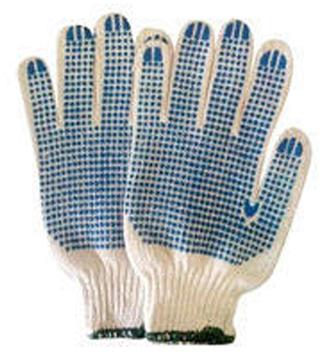 Cotton PVC Dotted Glove, Gender : Unisex