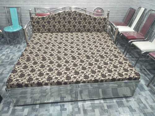 Stainless Steel Sofa Cum Bed