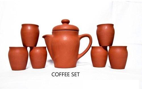 Terracotta Stylish Decorative Coffee Set