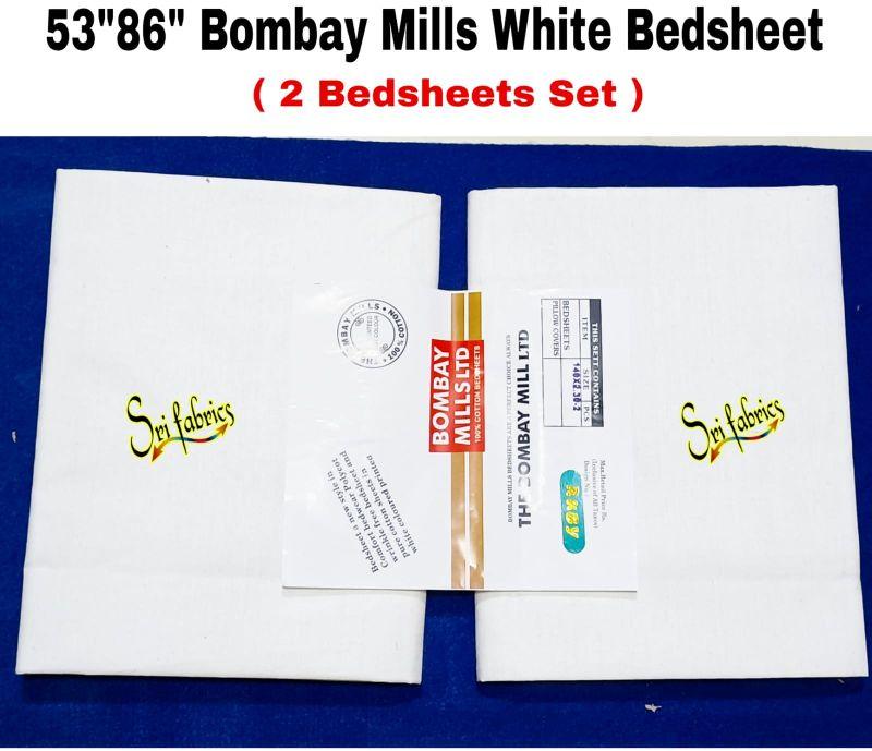 Bombay Mills White Bedsheet