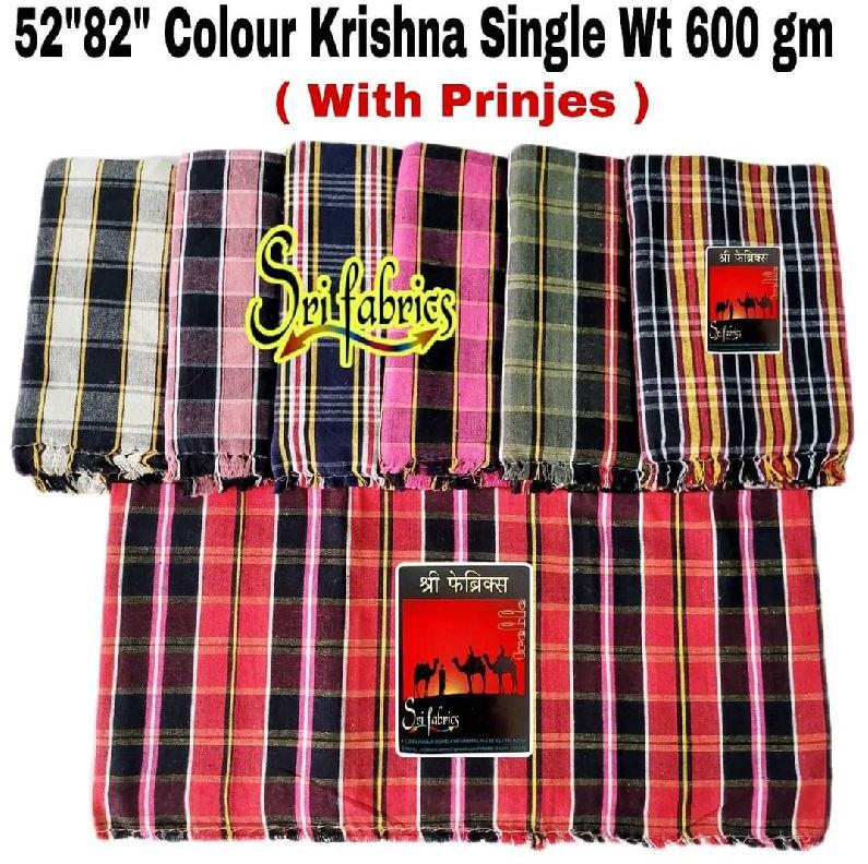 Single bed sheets Colour krishna, for Home, Hospital, Hotel, Picnic, All Purpose