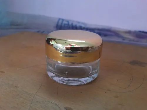 Transparent Round Cosmetic Glass Jar
