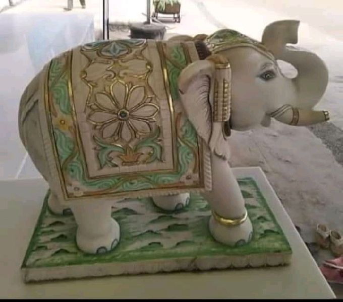 Marble statue elephant