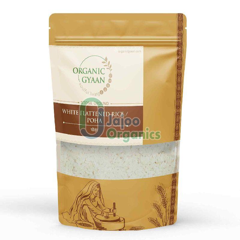 Organic White Flattened Rice, Shelf Life : 2yrs