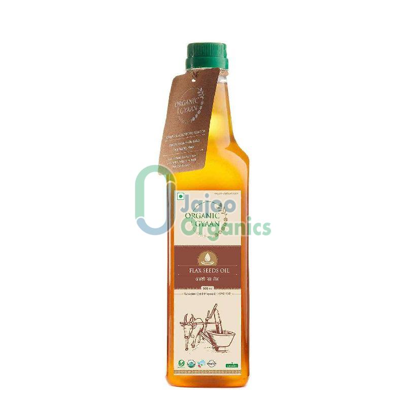 Wooden Cold Pressed Flaxseed Oil, Packaging Type : Bottle