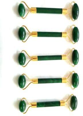 Manual Green Jade Massage Roller, for Salon Use, Packaging Type : Box