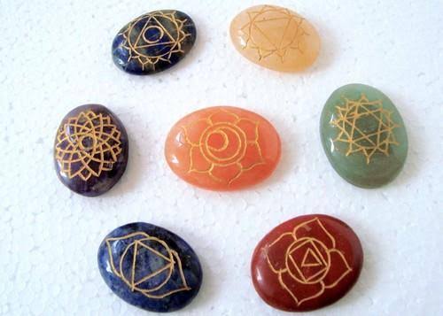 Seven Chakra Oval Reiki Set