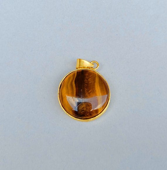 Tiger Eye Round Pendant