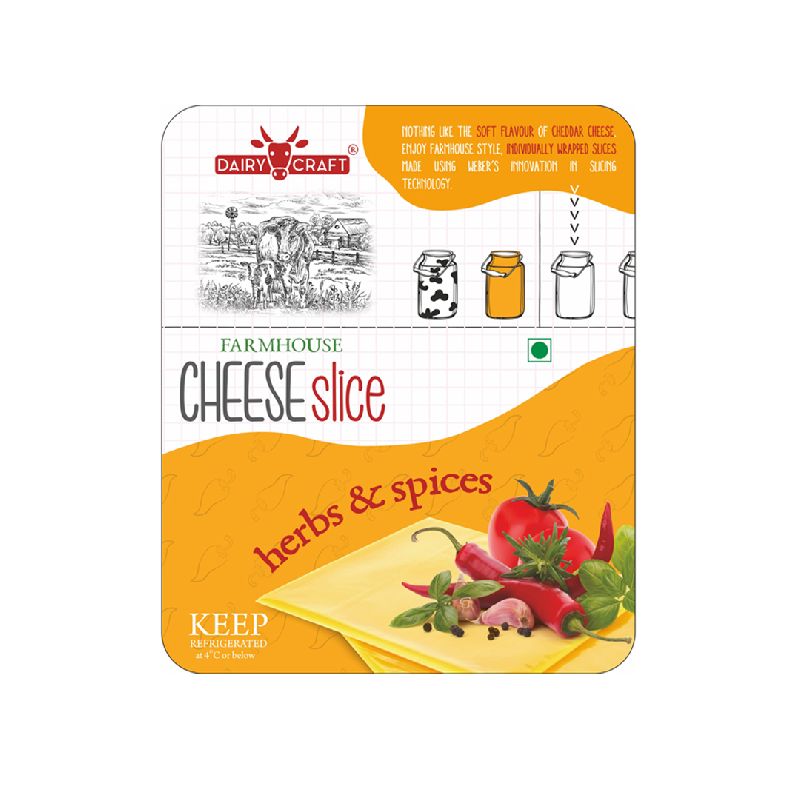 Farm House Cheese Slice ( Herbs & Spices Flavor )