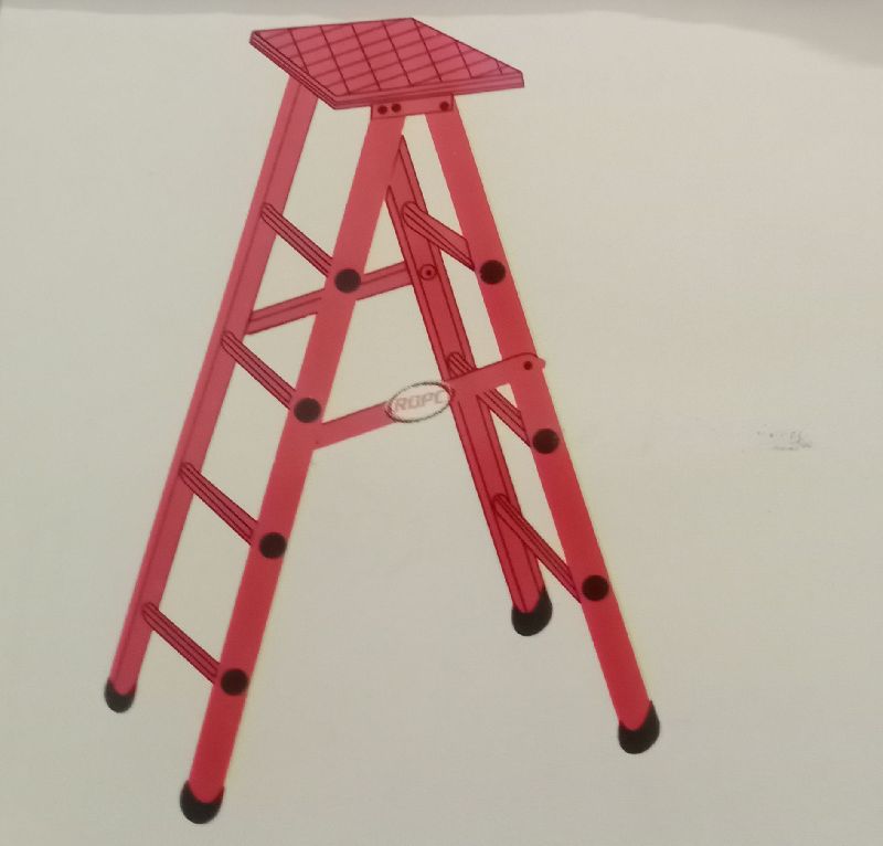 RQPC Coated FRP Stool Step Ladder, for Home, Industrial, Feature : Fine Finishing, Non Breakable