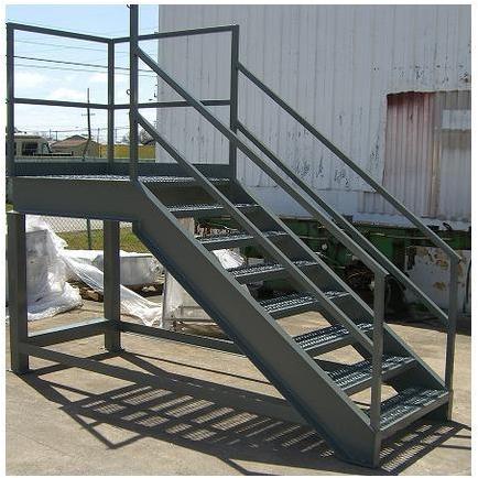 Industrial Iron Staircase