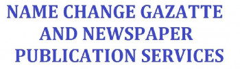 Name Change Gazette and Newspaper Services