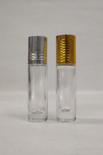 6ml Glass Rollon Golden Silver Cap Bottle