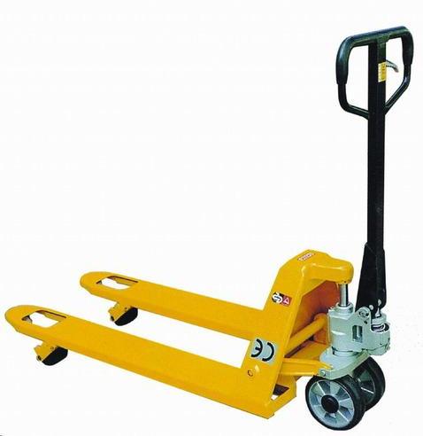 Mild Steel Manual hand pallet truck, Shape : Rectangular