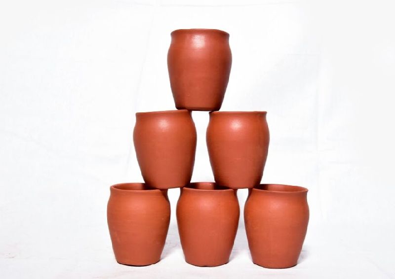 Terracotta cups, Color : Brown