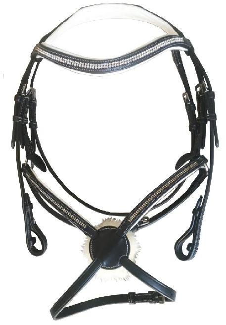 Plain Leather BR-004 Mexican Bridle, for Horse Riding