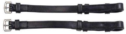 Leather CH-002 Horse Cheek Strap, Color : Black