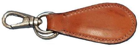 Polished Plain KR-003 Leather Keyring, Size : Standard