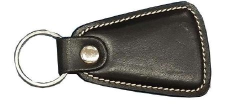 Polished Plain KR-004 Leather Keyring, Size : Standard