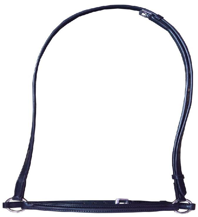 Plain Leather NB-012 Horse Noseband, Color : Black